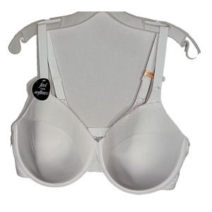 BALI White Underwired Lace Trimmed Soft Lined Bra 42DD
